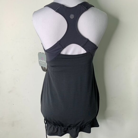 New Athleta Women's Skills Drills Racerback Tank Top in Gray Asphalt Size Small - Picture 7 of 12